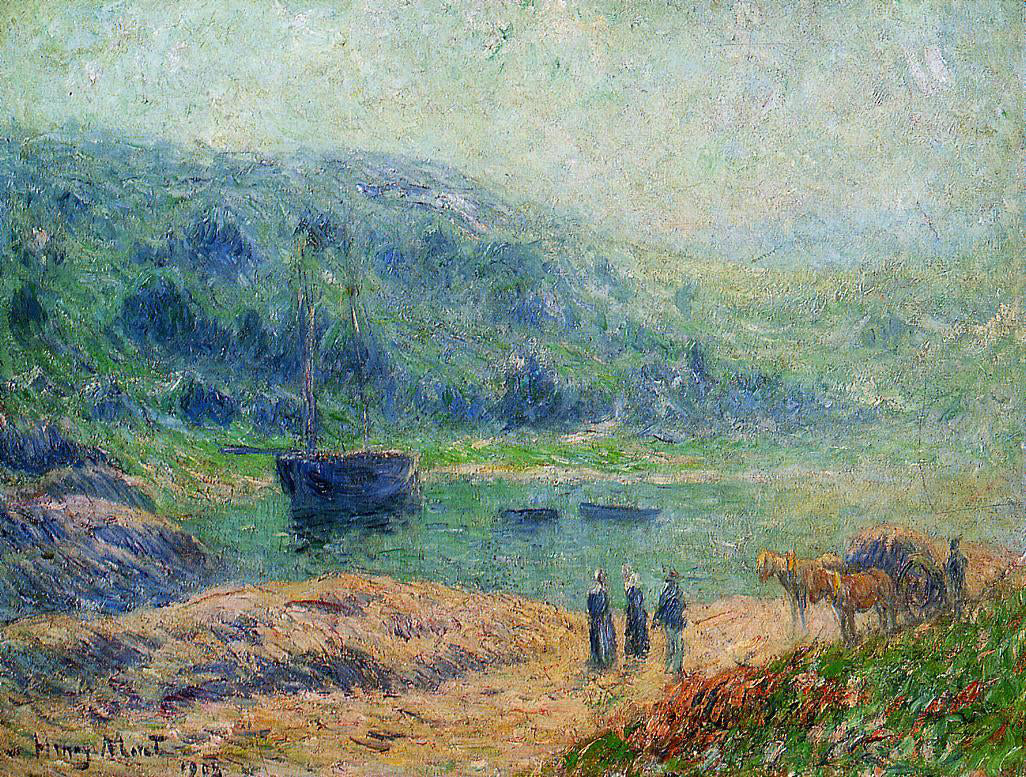 Henri Moret Creek in Brittany - Hand Painted Oil Painting