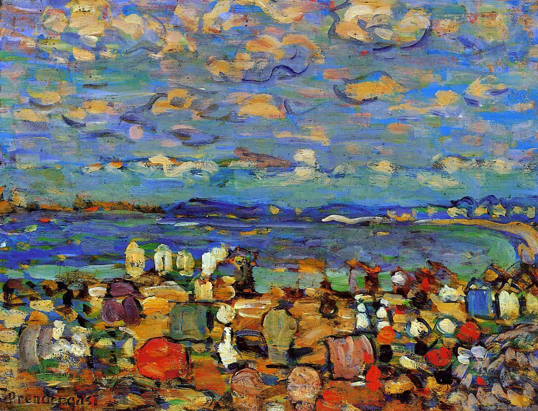 Maurice Prendergast Crescent Beach (also known as Crescent Beach, St. Malo) - Hand Painted Oil Painting