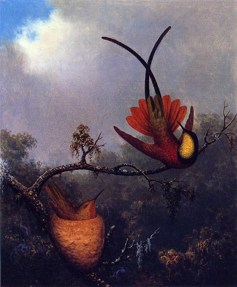 Martin Johnson Heade Crimson Topaz - Hand Painted Oil Painting