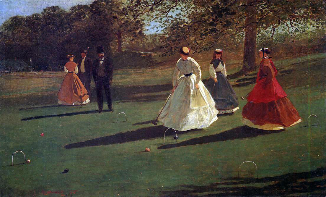 Winslow Homer Croquet Players - Hand Painted Oil Painting