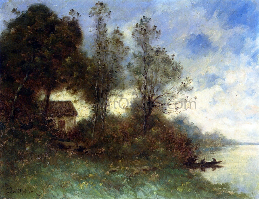 Paul Desire Trouillebert Crossing by Boat - Hand Painted Oil Painting