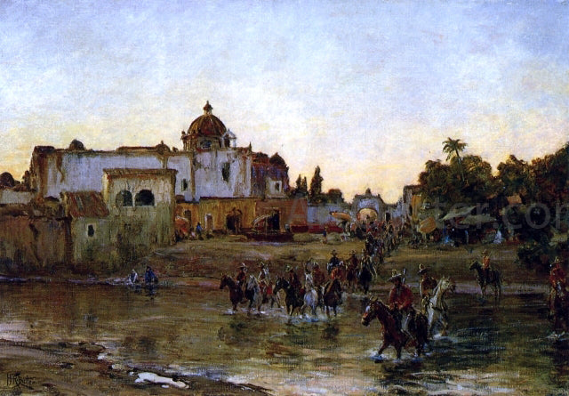 Howard Russell Butler Crossing the Yautepec - Hand Painted Oil Painting