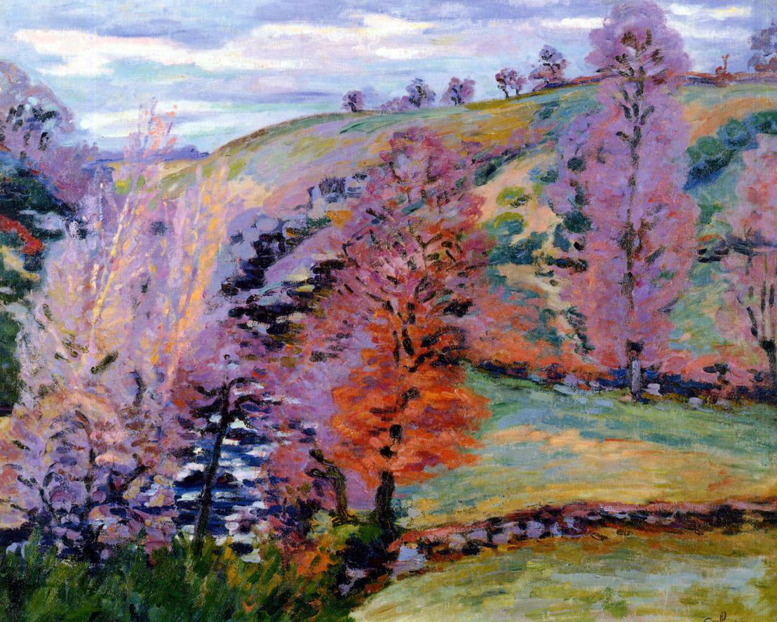 Armand Guillaumin A Crozant Landscape (also known as Grey Weather) - Hand Painted Oil Painting