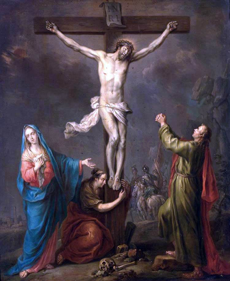 Franz Christoph Janneck Crucifixion - Hand Painted Oil Painting