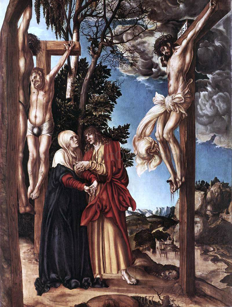 The Elder Lucas Cranach Crucifixion - Hand Painted Oil Painting