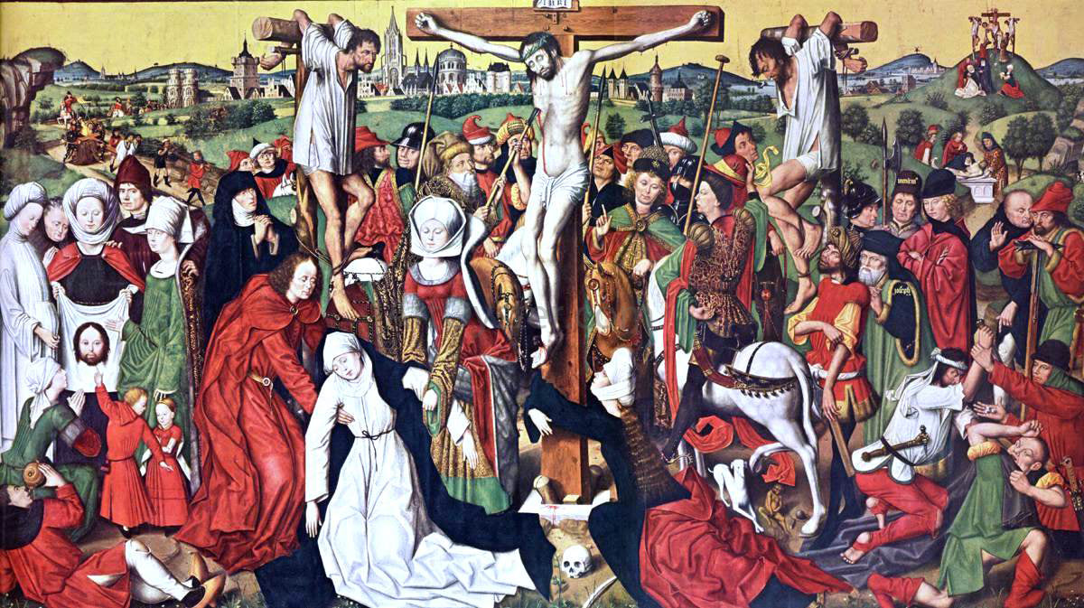 Derick Baegert Crucifixion Altar - Hand Painted Oil Painting