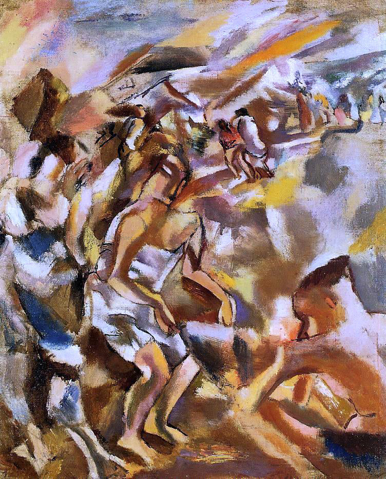 Jules Pascin Cuban Figures - Hand Painted Oil Painting