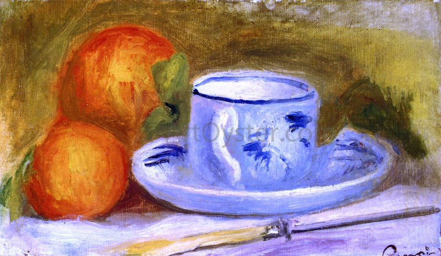Pierre Auguste Renoir Cup and Oranges - Hand Painted Oil Painting
