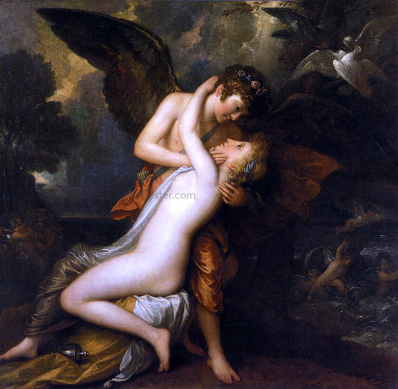 Benjamin West Cupid and Psyche - Hand Painted Oil Painting
