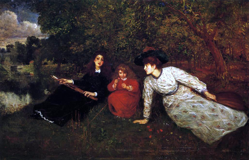 George Adolphus Storey Cupid's Arrow - Hand Painted Oil Painting