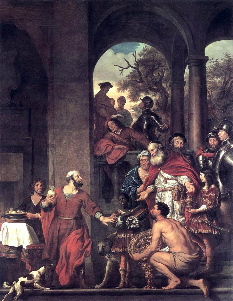 Govert Teunisz Flinck Curius Dentatus Preferring Turnips to Gold - Hand Painted Oil Painting