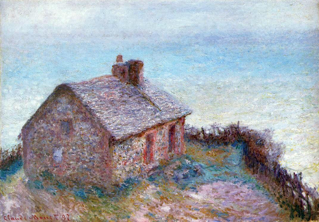 Claude Oscar Monet A Customs House at Varengaville - Hand Painted Oil Painting