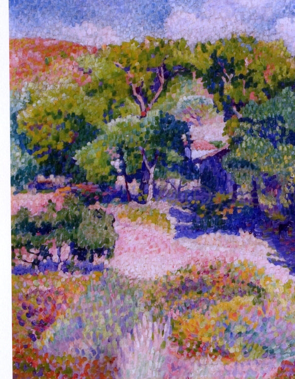 Henri Edmond Cross Cypresses - Hand Painted Oil Painting