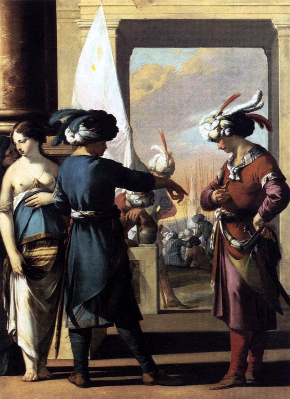 Laurent De La Hire Cyrus Announcing to Araspas that Panthea Has Obtained His Pardon - Hand Painted Oil Painting