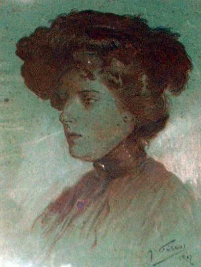 Antonio Fillol Granell Dama - Hand Painted Oil Painting