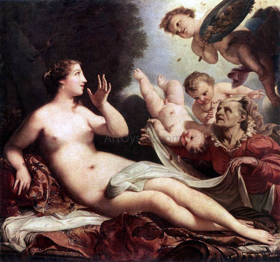 Antonio Bellucci Danae - Hand Painted Oil Painting