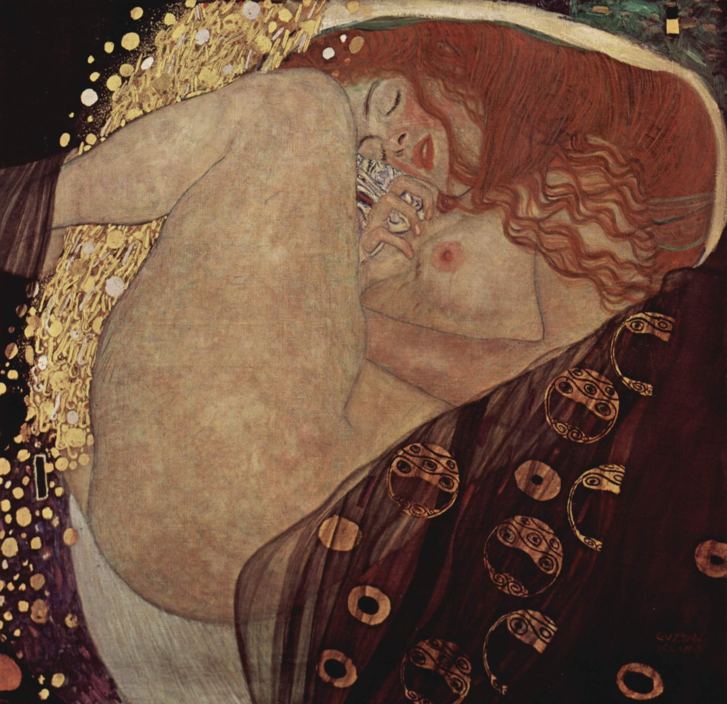 Gustav Klimt Danae, 1907 - Hand Painted Oil Painting