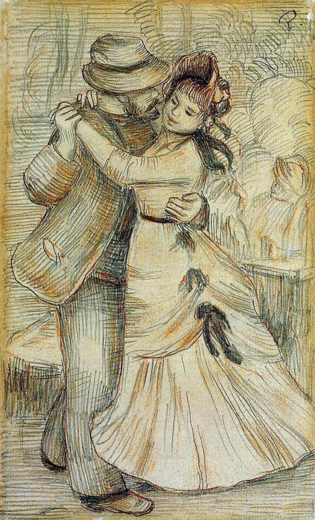 Pierre Auguste Renoir Dance in the Country - Hand Painted Oil Painting
