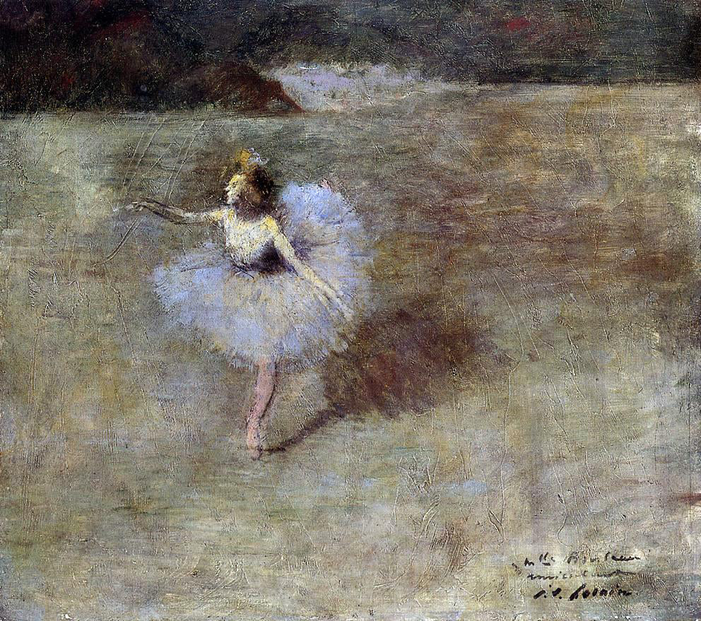 Jean-Louis Forain Dancer in Pink Tights - Hand Painted Oil Painting