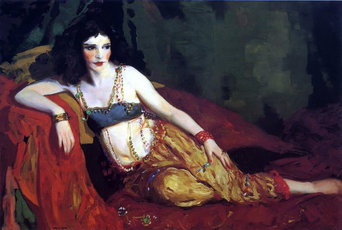 Robert Henri Dancer of Delhi (Betalo Rubino) - Hand Painted Oil Painting