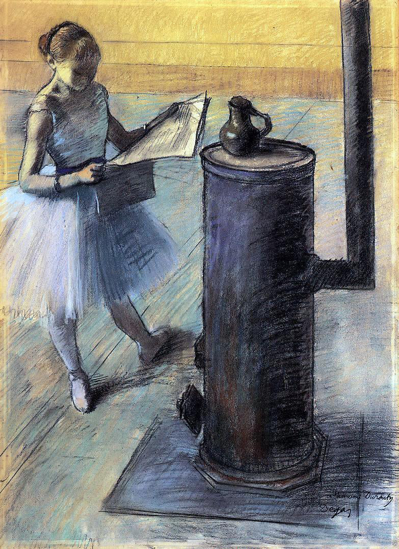 Edgar Degas Dancer Resting - Hand Painted Oil Painting