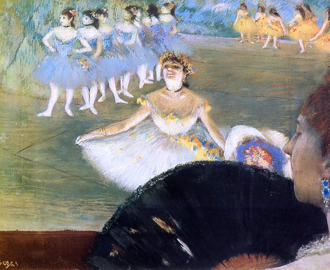 Edgar Degas Dancer with a Bouquet of Flowers - Hand Painted Oil Painting