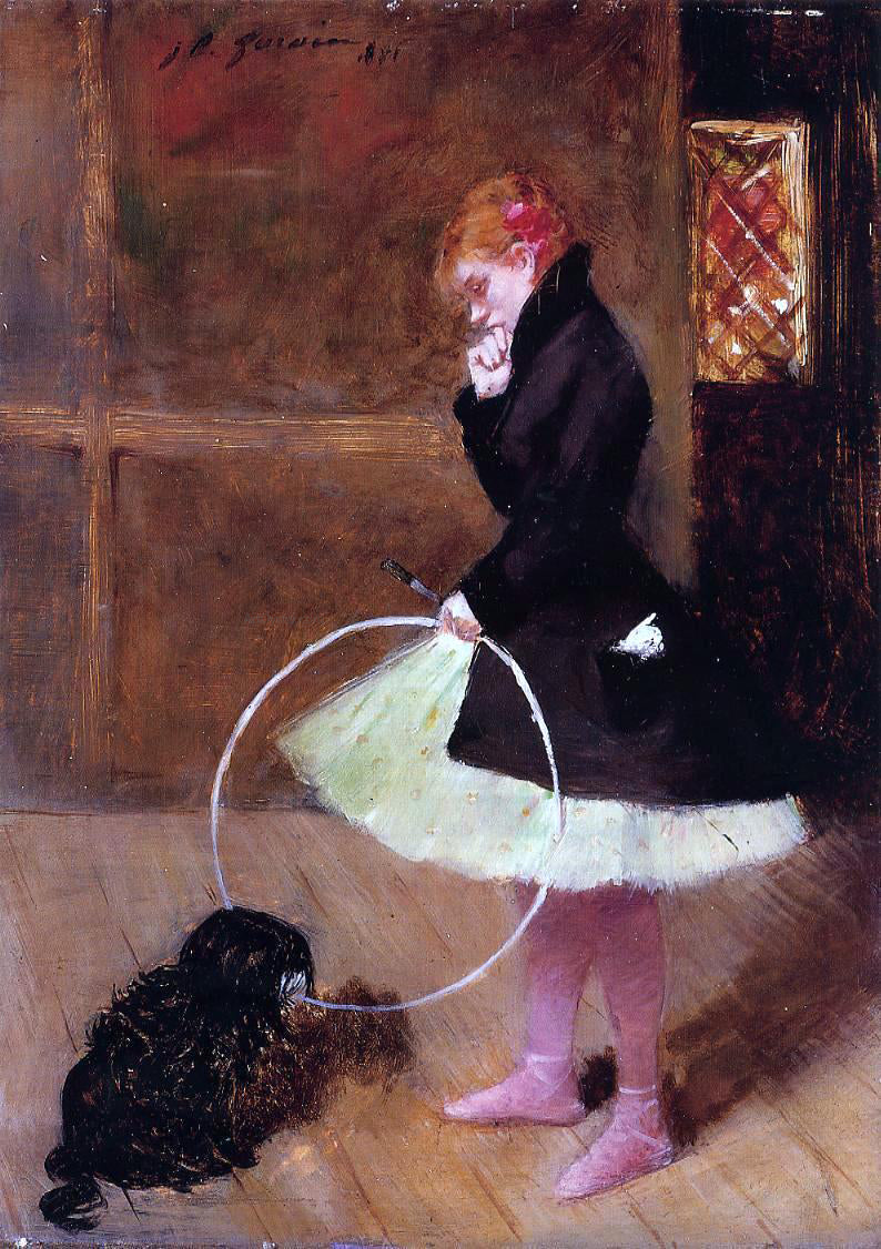  Jean-Louis Forain Dancer with a Hoop - Hand Painted Oil Painting