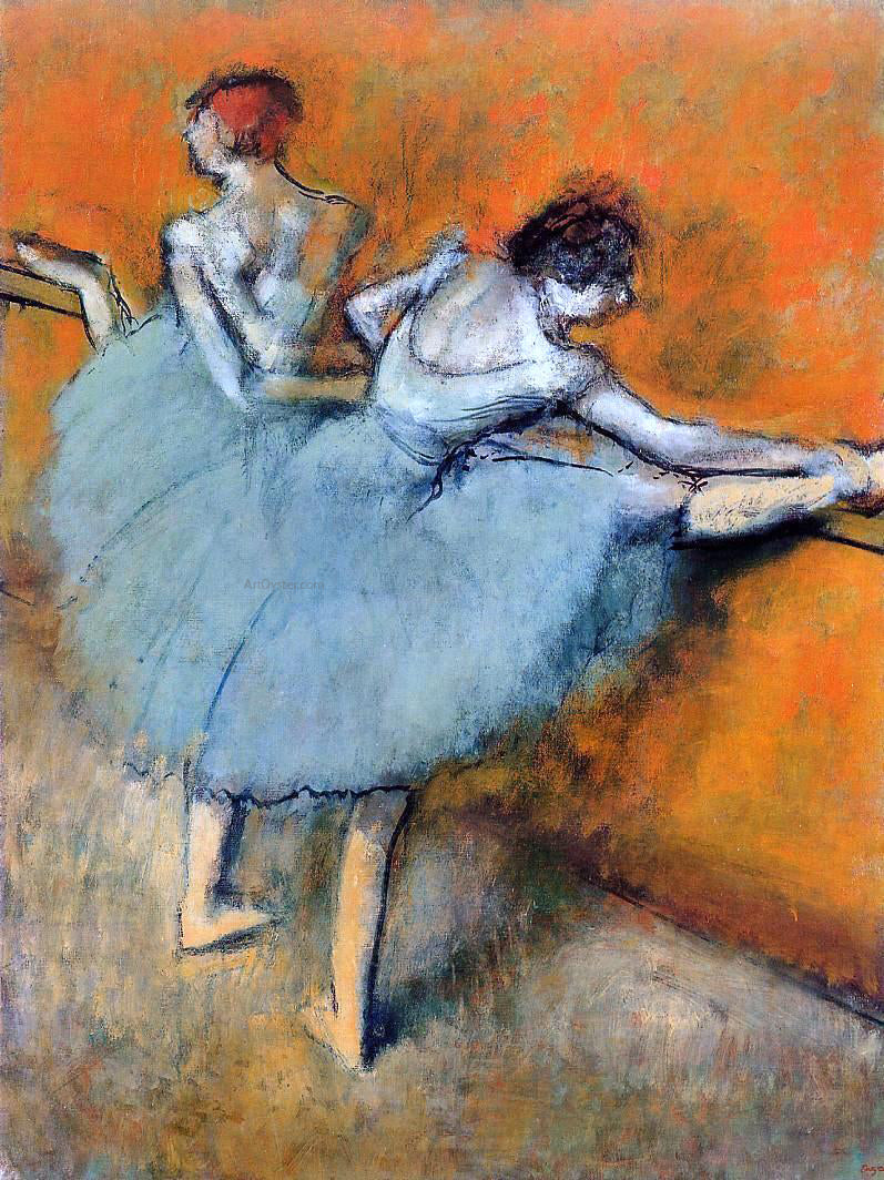  Edgar Degas Dancers at the Barre - Hand Painted Oil Painting