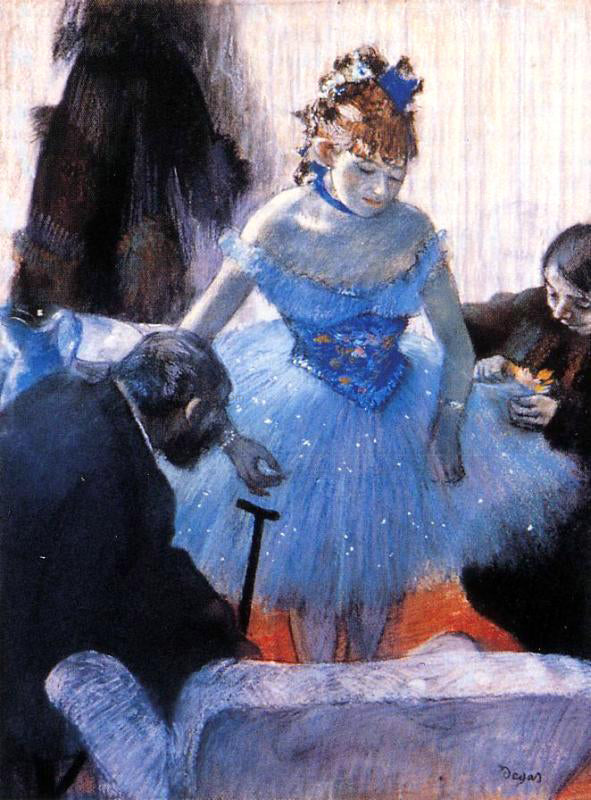 Edgar Degas A Dancer's Dressing Room - Hand Painted Oil Painting