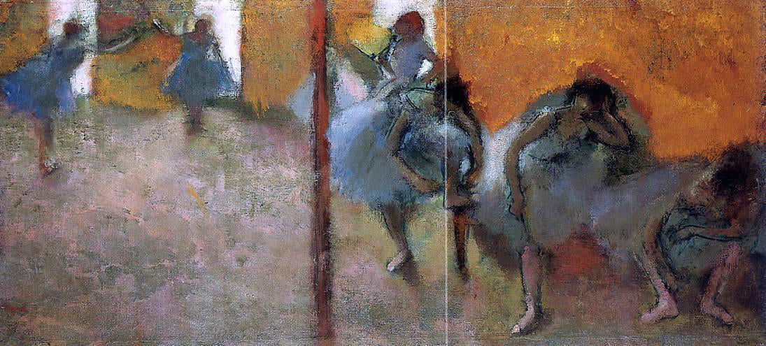 Edgar Degas Dancers in a Studio - Hand Painted Oil Painting