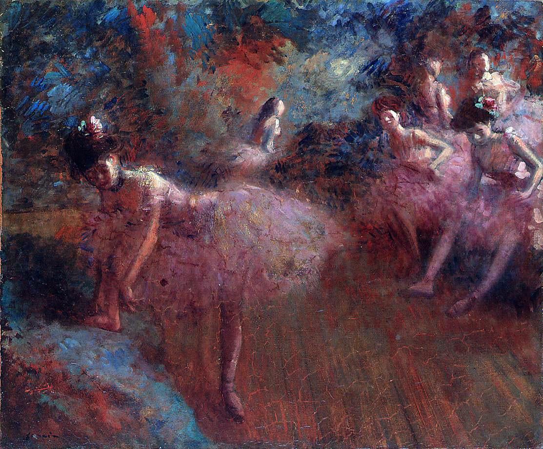 Jean-Louis Forain Dancers in Pink - Hand Painted Oil Painting