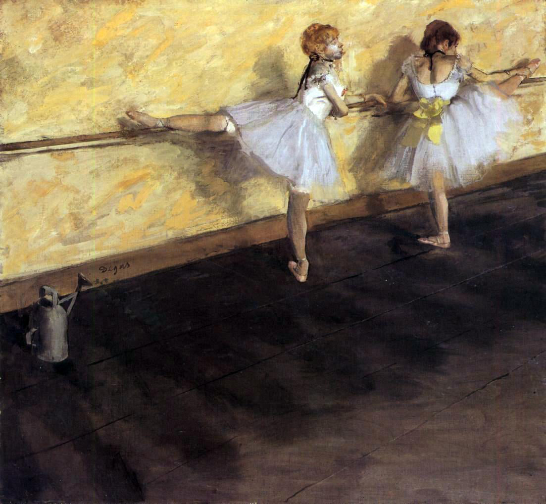 Edgar Degas Dancers Practicing at the Barre - Hand Painted Oil Painting