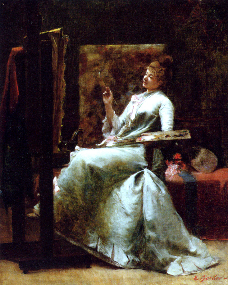 Ernest Bordes Dans l'atelier - Hand Painted Oil Painting