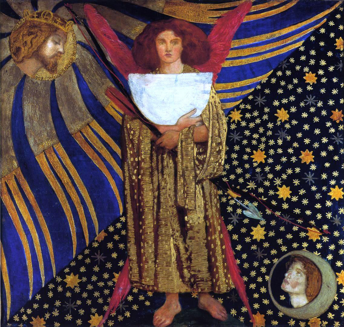 Dante Gabriel Rossetti Dantis Amor - Hand Painted Oil Painting