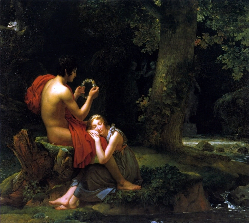 Baron Francois Gerard Daphnis and Chloe - Hand Painted Oil Painting