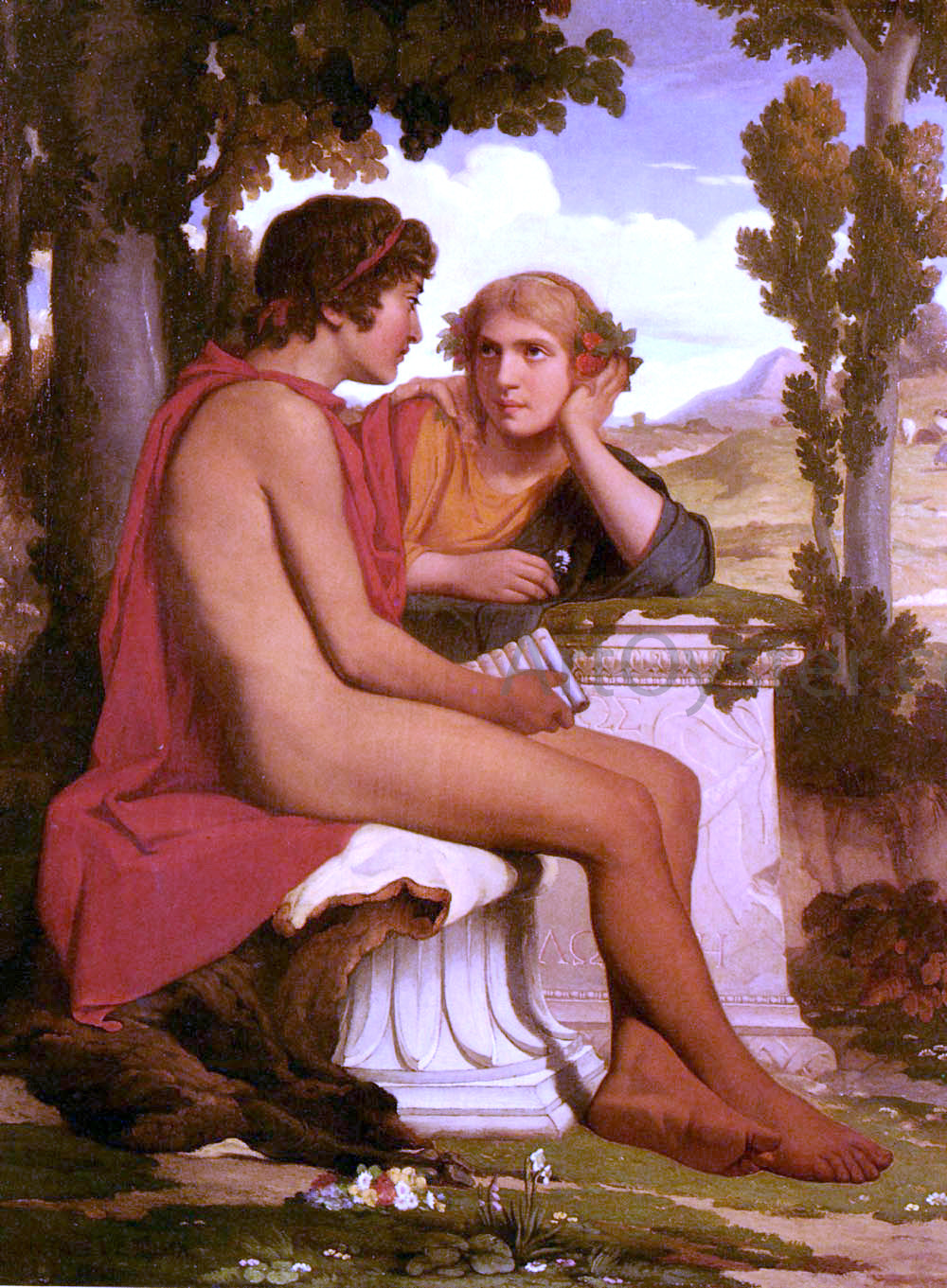 Dominique Louis Papety Daphnis Et Chloe - Hand Painted Oil Painting