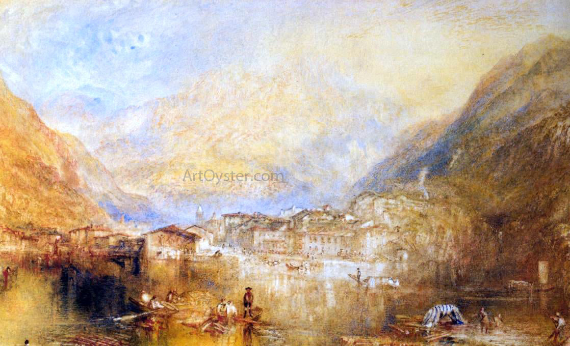 Joseph William Turner Dartmouth Castle, on the River Dart - Hand Painted Oil Painting