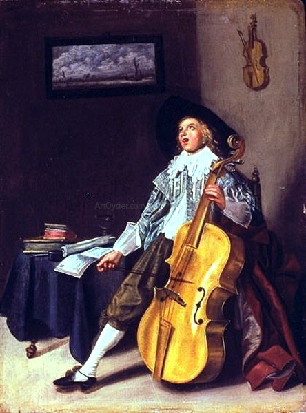 Dirck Hals Das Solo - Hand Painted Oil Painting