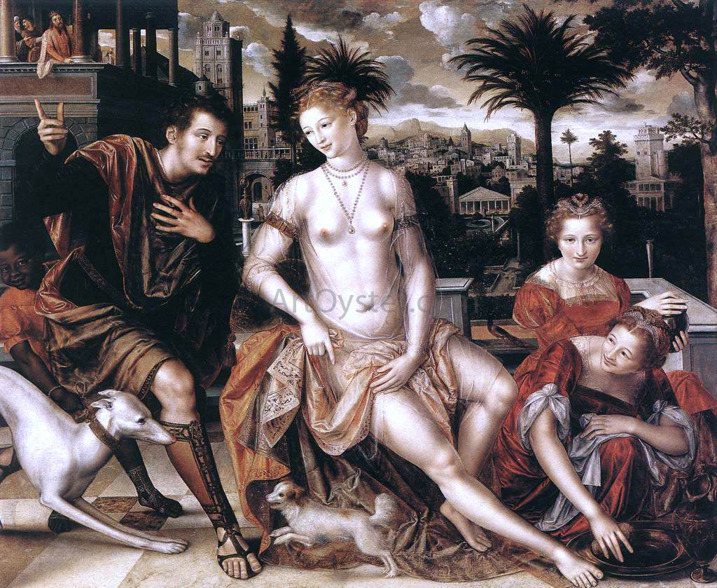 Jan Massys David and Bathsheba - Hand Painted Oil Painting