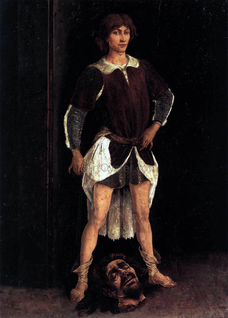 Antonio Del Pollaiuolo David Victorious - Hand Painted Oil Painting