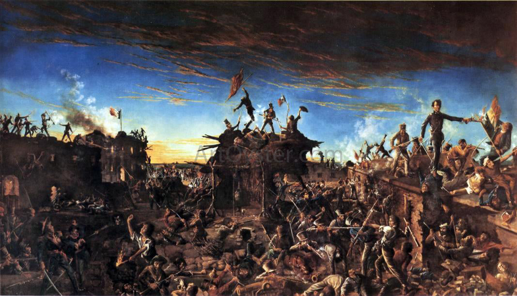 Henry Arthur McArdle Dawn at the Alamo - Hand Painted Oil Painting
