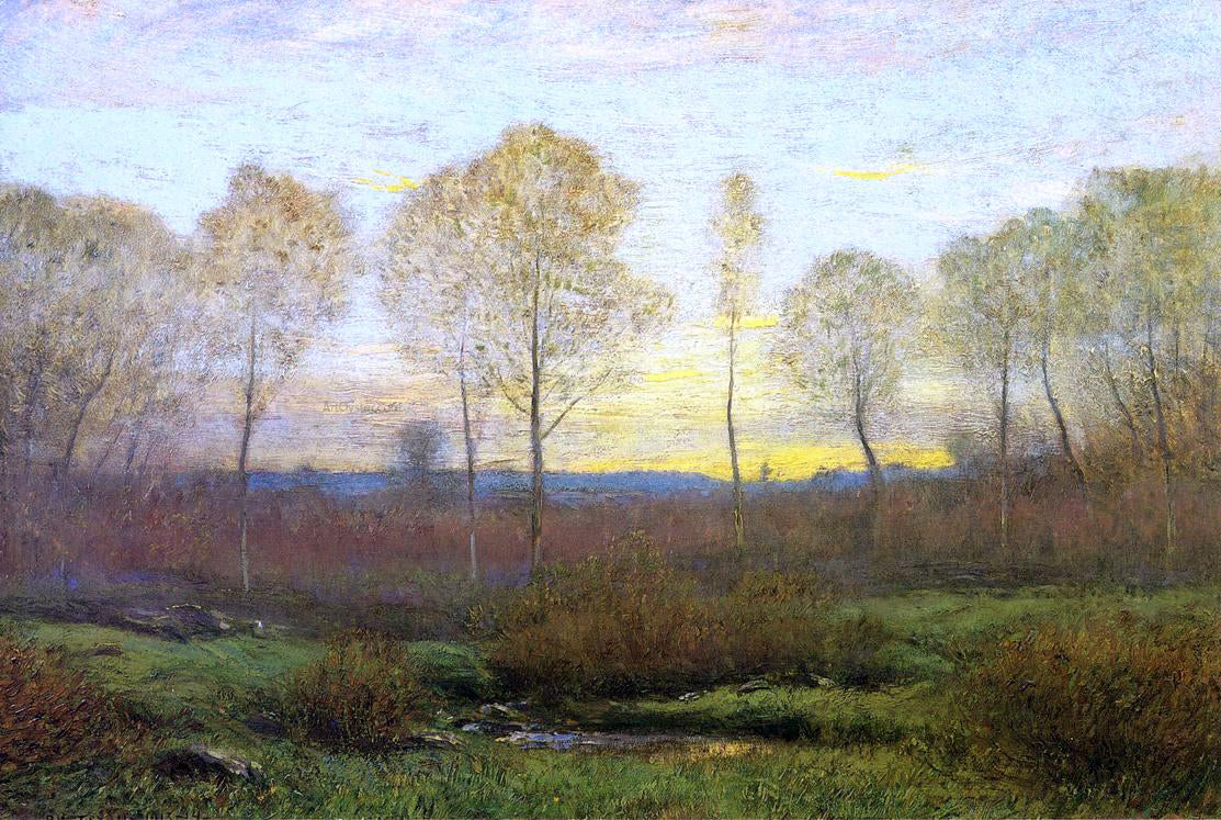  Dwight W Tryon Dawn - Early Spring - Hand Painted Oil Painting