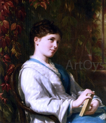 Fritz Zuber-Buhler Daydreams - Hand Painted Oil Painting