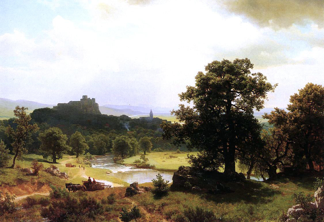 Albert Bierstadt Day's Beginning - Hand Painted Oil Painting