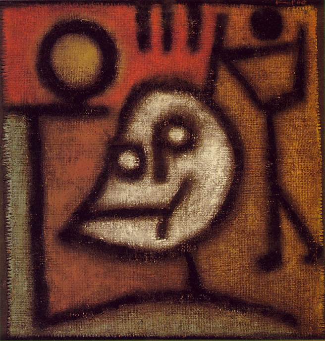 Paul Klee Death and Fire - Hand Painted Oil Painting