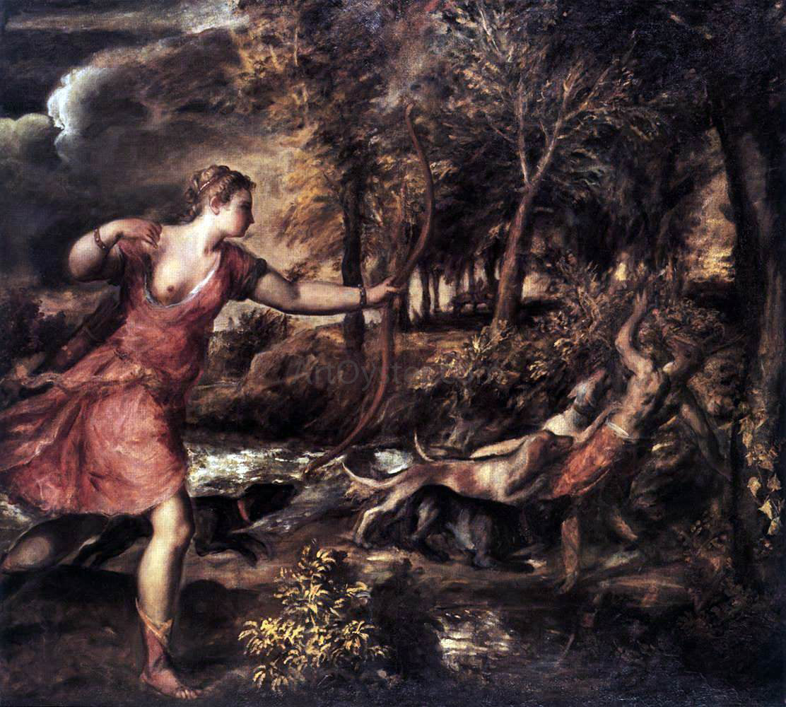 Titian Death of Actaeon - Hand Painted Oil Painting