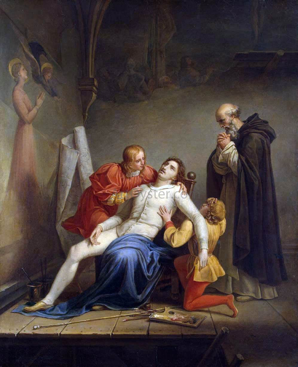 Auguste Couder Death of Masaccio - Hand Painted Oil Painting