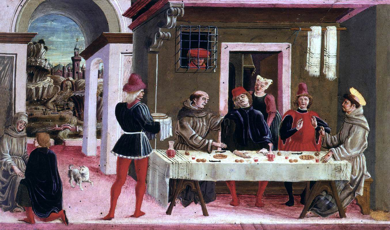 Unknown (4) Masters Death of the Knight of Celano - Hand Painted Oil Painting