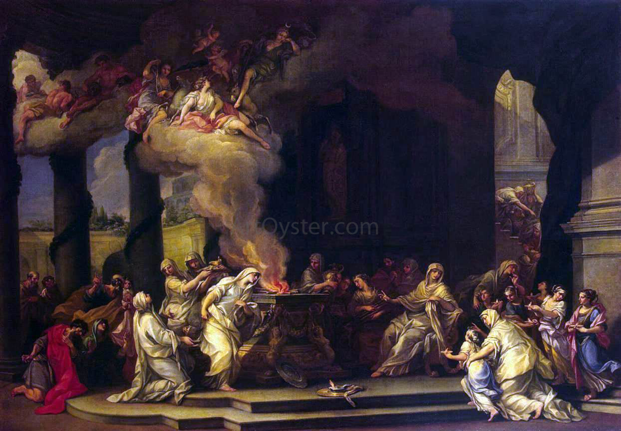 Alessandro Marchesini Dedication of a New Vestal Virgin - Hand Painted Oil Painting