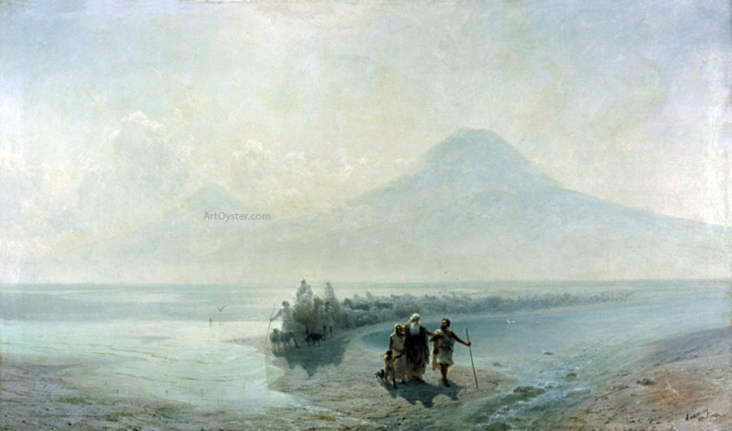 Ivan Constantinovich Aivazovsky Dejection of Noah from Mountain Ararat - Hand Painted Oil Painting